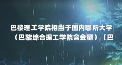 巴黎理工学院相当于国内哪所大学(巴黎综合理工学院含金量)【巴黎综合理工