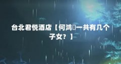 台北君悦酒店【何鸿燊一共有几个子女?】