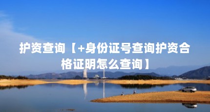 护资查询【+身份证号查询护资合格证明怎么查询】