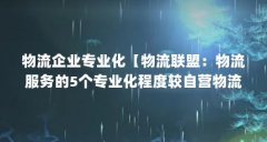 物流企业专业化【物流联盟:物流服务的5个专业化程度较自营物流的可控性】