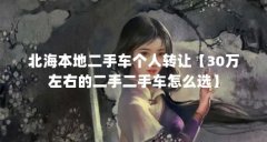 北海本地二手车个人转让【30万左右的二手二手车怎么选】