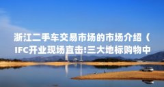 浙江二手车交易市场的市场介绍(IFC开业现场直击!三大地标购物中心旁的选房
