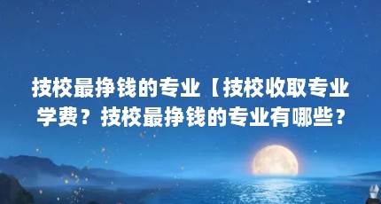 技校最挣钱的专业【技校收取专业学费？技校最挣钱的专业有哪些？】
