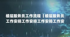 楼层服务员工作流程【楼层服务员工作安排工作安排工作安排工作安排和调配】