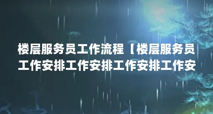 楼层服务员工作流程【楼层服务员工作安排工作安排工作安排工作安排和调配】