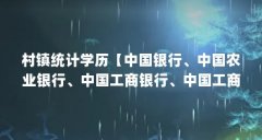 村镇统计学历【中国银行、中国农业银行、中国工商银行、中国工商银行、中国