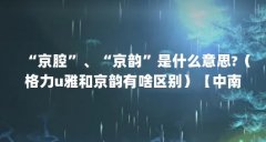 “京腔”、“京韵”是什么意思?（格力u雅和京韵有啥区别）【中南海京韵细支