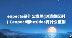 expects是什么意思(说清楚区别)(expect和besides有什么区别呢?)【expects是什么意思