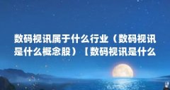 数码视讯属于什么行业(数码视讯是什么概念股)【数码视讯是什么概念股】