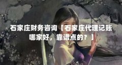 石家庄财务咨询【石家庄代理记账哪家好，靠谱点的
