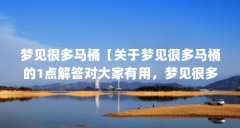 梦见很多马桶【关于梦见很多马桶的1点解答对大家有用，梦见很多马桶的解答