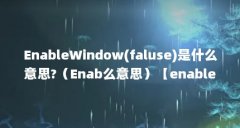 EnableWindow(faluse)是什么意思?(Enab么意思)【enablewindow是什么意思】