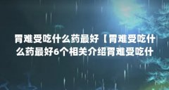 胃难受吃什么药最好【胃难受吃什么