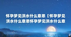 怀孕梦见洪水什么意思【怀孕梦见洪水什么意思怀孕梦见洪水什么意思的解答】