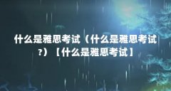 什么是雅思考试(什么是雅思考试?)【什么是雅思考试】