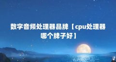 数字音频处理器品牌【cpu处理器哪个牌子好】