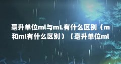 毫升单位ml与mL有什么区别(m和ml有什么区别)【毫升单位ml与ml有什么区别】