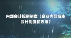 内部会计控制制度【企业内部成本会计制度和方法】