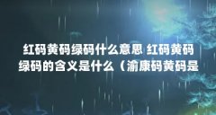 红码黄码绿码什么意思 红码黄码绿码的含义是什么（
