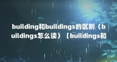 building和buildings的区别(buildings怎么读)【buildings和buildings的区别】