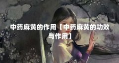 中药麻黄的作用【中药麻黄的功效与作用】