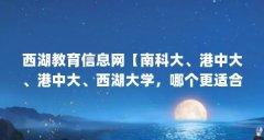 西湖教育信息网【南科大、港中大、港中大、西湖大学,哪个更适合当高校?】
