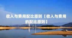 收入与费用配比原则【收入与费用的配比原则】