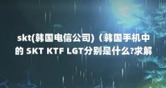 skt(韩国电信公司)(韩国手机中的 SKT KTF LGT分别是什么?求解)【skt(韩国电信公