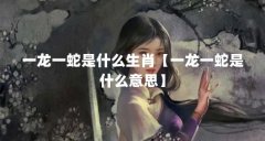 一龙一蛇是什么生肖【一龙一蛇是什么意思】