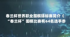 春兰杯世界职业围棋锦标赛简介(“春兰杯”围棋比赛有64名选手参加,比赛以单