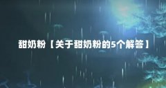 甜奶粉【关于甜奶粉的5个解答】