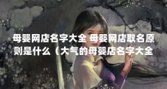 母婴网店名字大全 母婴网店取名原则是什么（大气的母婴店名字大全）【大气