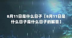 8月11日是什么日子【8月11日是什么日子是什么日子的