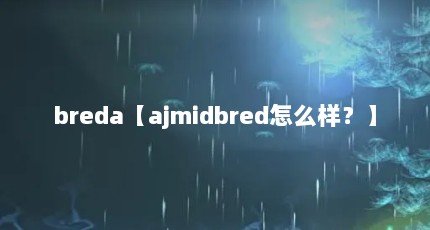 breda【ajmidbred怎么样？】