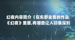 幻夜内容简介（在东野圭吾的作品《幻夜》里面,有哪些让人印象深刻的语录?）