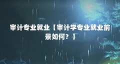 审计专业就业【审计学专业就业前景如何？】