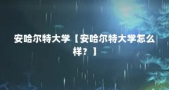 安哈尔特大学【安哈尔特大学怎么样？】