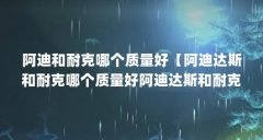 阿迪和耐克哪个质量好【阿迪达斯和耐克哪个质量好阿迪达斯和耐克哪个质量好