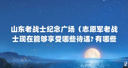 山东老战士纪念广场（志愿军老战士现在能够享受哪些待遇? 有哪些相关文件?）【山东老战士纪念广场志愿军老战士现在能享受哪些待遇】