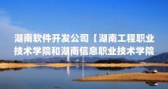 湖南软件开发公司【湖南工程职业技术学院和湖南信息职业技术学院哪家的软件