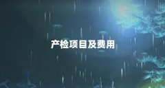 产检项目及费用