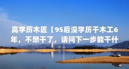 高学历木匠【95后没学历干木工6年，不想干了，请问下一步能干什么？】