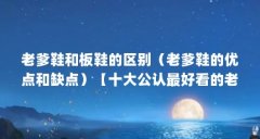 老爹鞋和板鞋的区别(老爹鞋的优点和缺点)【十大公认最好看的老爹鞋、阿甘