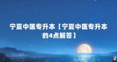 宁夏中医专升本【宁夏中医专升本的4点解答】