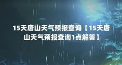 15天唐山天气预报查询【15天唐山天气预报查询1点解答】