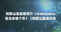 和歌山县县情简介（wakayama是日本哪个市）【和歌山县是日本哪个市】