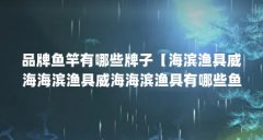 品牌鱼竿有哪些牌子【海滨渔具威海海滨渔具威海海滨渔具有哪些鱼竿品牌排行