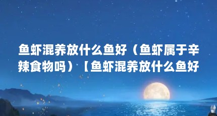 鱼虾混养放什么鱼好（鱼虾属于辛辣食物吗）【鱼虾混养放什么鱼好鱼虾好鱼虾混养放什么鱼好鱼虾好】