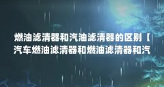 燃油滤清器和汽油滤清器的区别【汽车燃油滤清器和燃油滤清器和汽油滤清器的