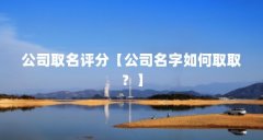 公司取名评分【公司名字如何取取?】